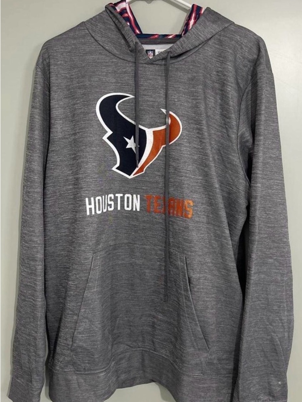 Houston Texans Gray Pullover Hoodie - NFL Team Apparel